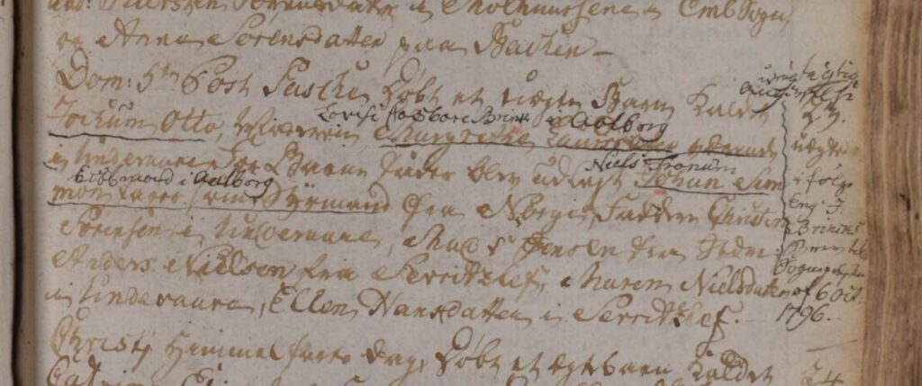 Joachim Otto Thranum dåb i 195. Kirkebog for Vra Em Serridslev Sogn 1765-1814, opslag 191 af 304